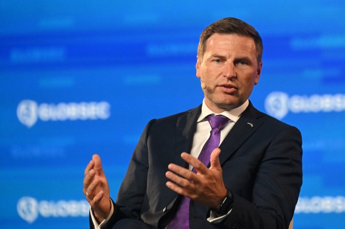 Estonian defence minister Hanno Pevkur