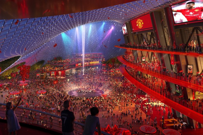 New designs for the Manchester United stadium