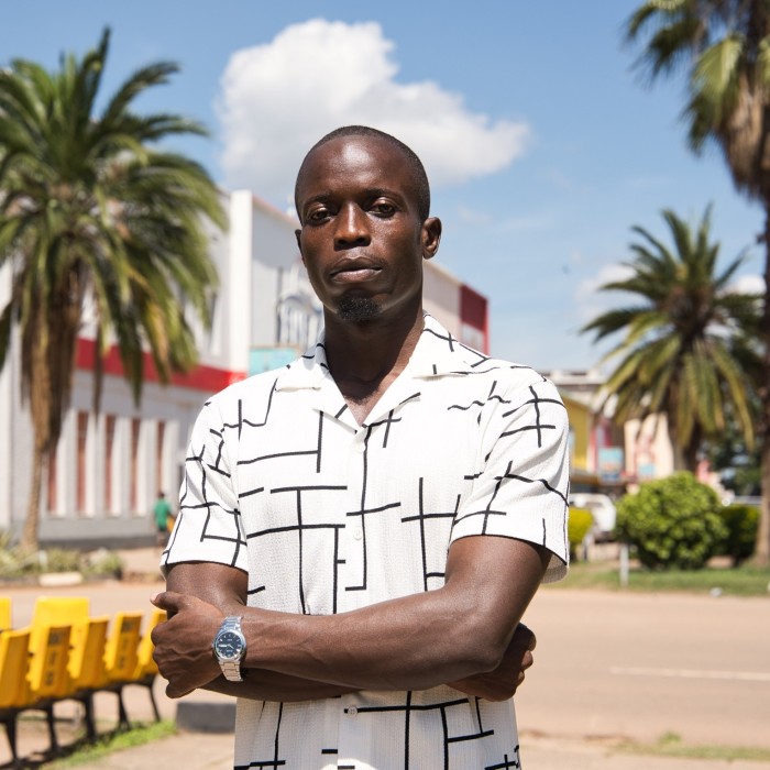 Branham Chitalu, a mine worker at a Chinese-owned copper mine in Kitwe, Zambia