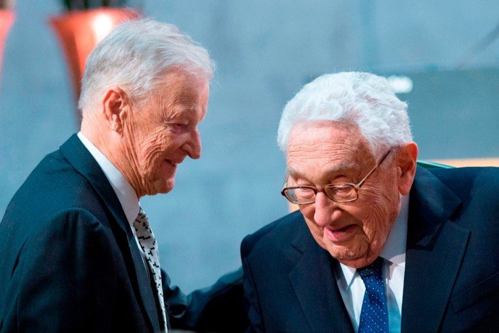 Two elderly men in suits