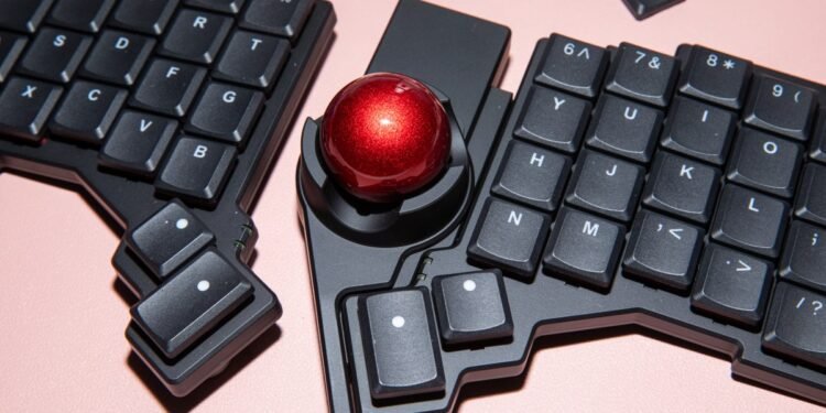 Tinkerer's Delight: Customizable Keyboard & Trackball Combo