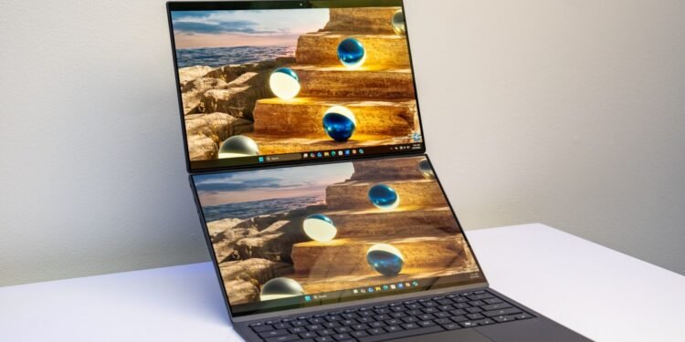 Asus’ Zenbook Duo dual-screen laptop gets Intel’s new chip and a more seamless hinge