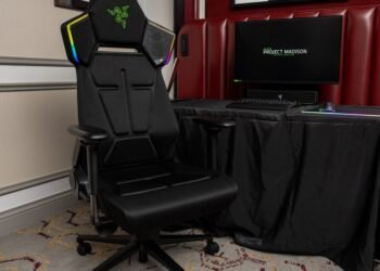 Razer made a concept gaming chair with speakers, RGB lights, and rumble