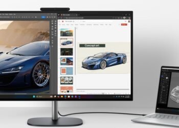 The HP OmniStudio X’s webcam can watch your work desk