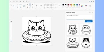 Microsoft Paint can now make AI coloring books