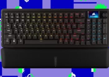 Corsair’s wired Hall effect gaming keyboard is cheaper than ever