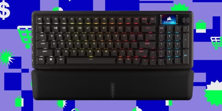 Corsair’s wired Hall effect gaming keyboard is cheaper than ever