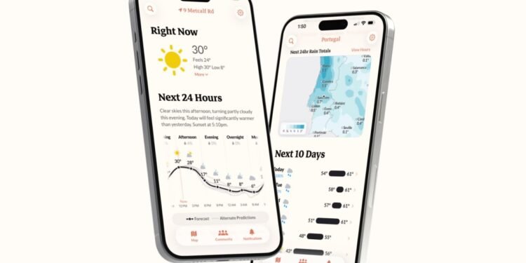 The creators of Dark Sky have a new weather app that shares multiple predictions