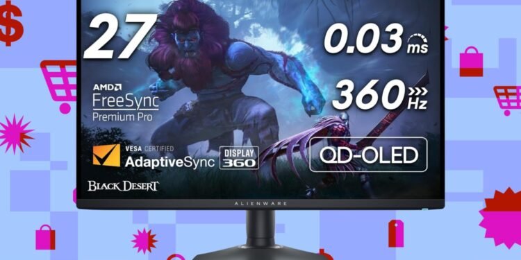 Alienware’s fast 27-inch QD-OLED gaming monitor is 23 percent off