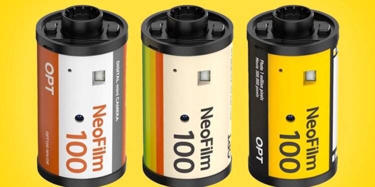 There’s a tiny digital camera inside these retro 35mm film rolls