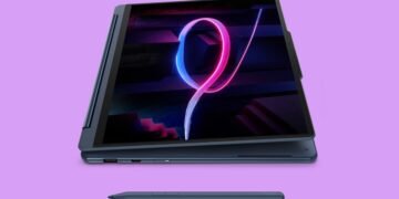 The new Yoga 9i 2-in-1 from Lenovo has an angled ‘canvas mode’ for easier note-taking