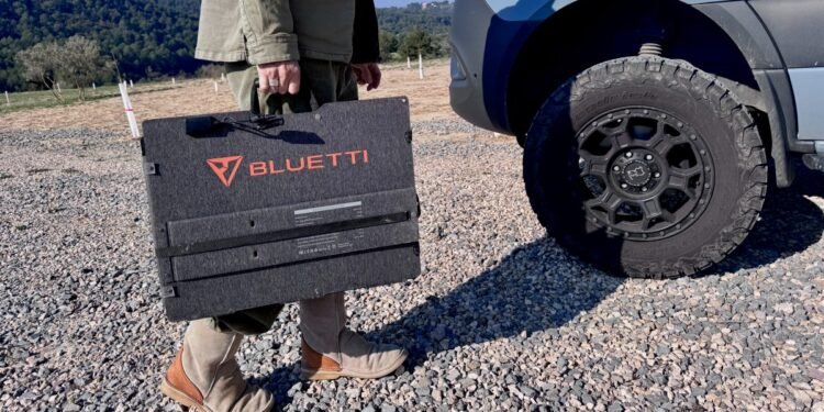Bluetti’s Sora 500 solar panel is incredibly powerful for its size