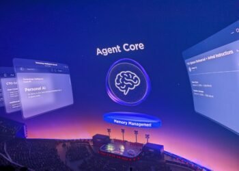 <em>A CES keynote at the Sphere…</em>