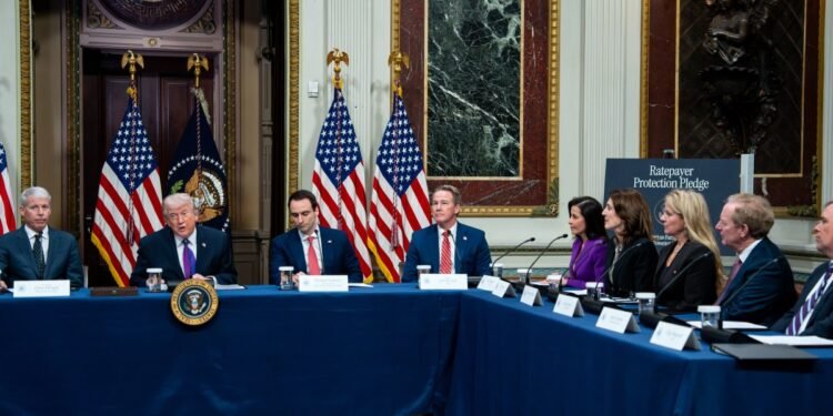 Seven tech giants signed Trump’s pledge to keep electricity costs from spiking around data centers 