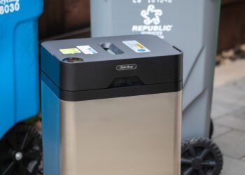 Investigating the 61-pound machine that eats plastic and spits out bricks