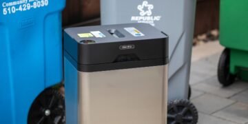 Investigating the 61-pound machine that eats plastic and spits out bricks