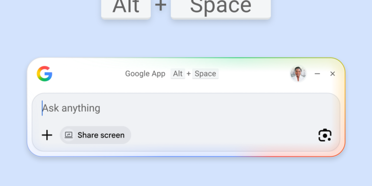 Google’s Spotlight-like desktop search bar for Windows is available for everyone