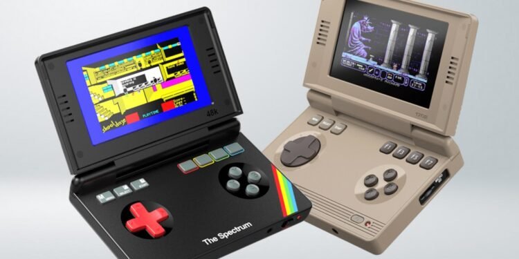 The Commodore 64 and ZX Spectrum have been turned into retrofuturistic handhelds