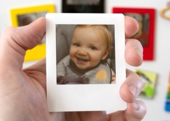 These reusable digital Polaroids are a clever way to cover a fridge in memories