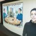 Inside Google’s Beam Lab, an AI face appears