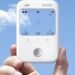 This slim camera has a transparent LCD screen for a viewfinder