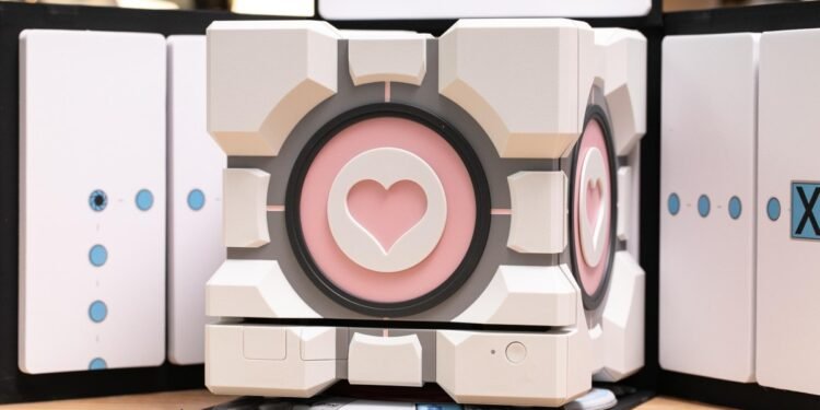 The cube was a lie: up close with our Dbrand Companion Cube before it gets destroyed